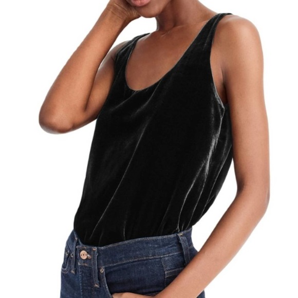J.Crew Ultra Luxe Velvet Sleeveless Top Black - Picture 1 of 7